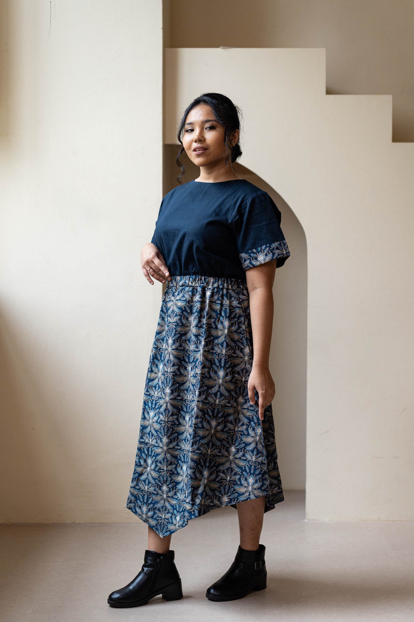 Batik Banded Waist Dress | Tulus