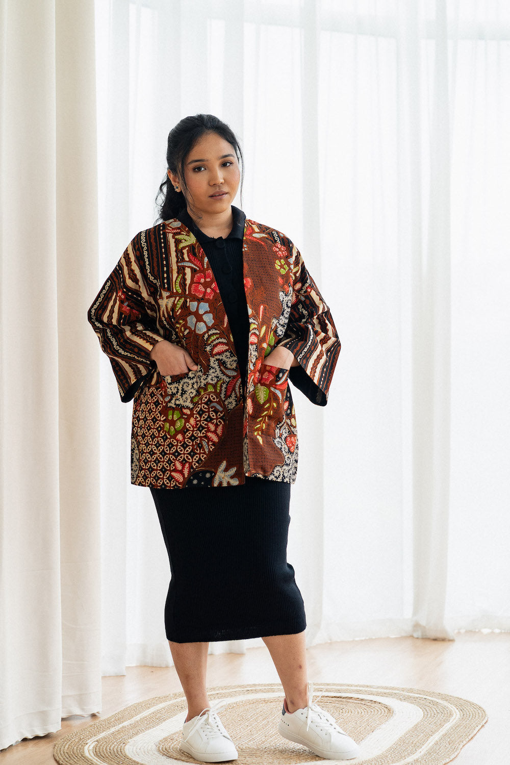 Batik Open Jacket | Chitra