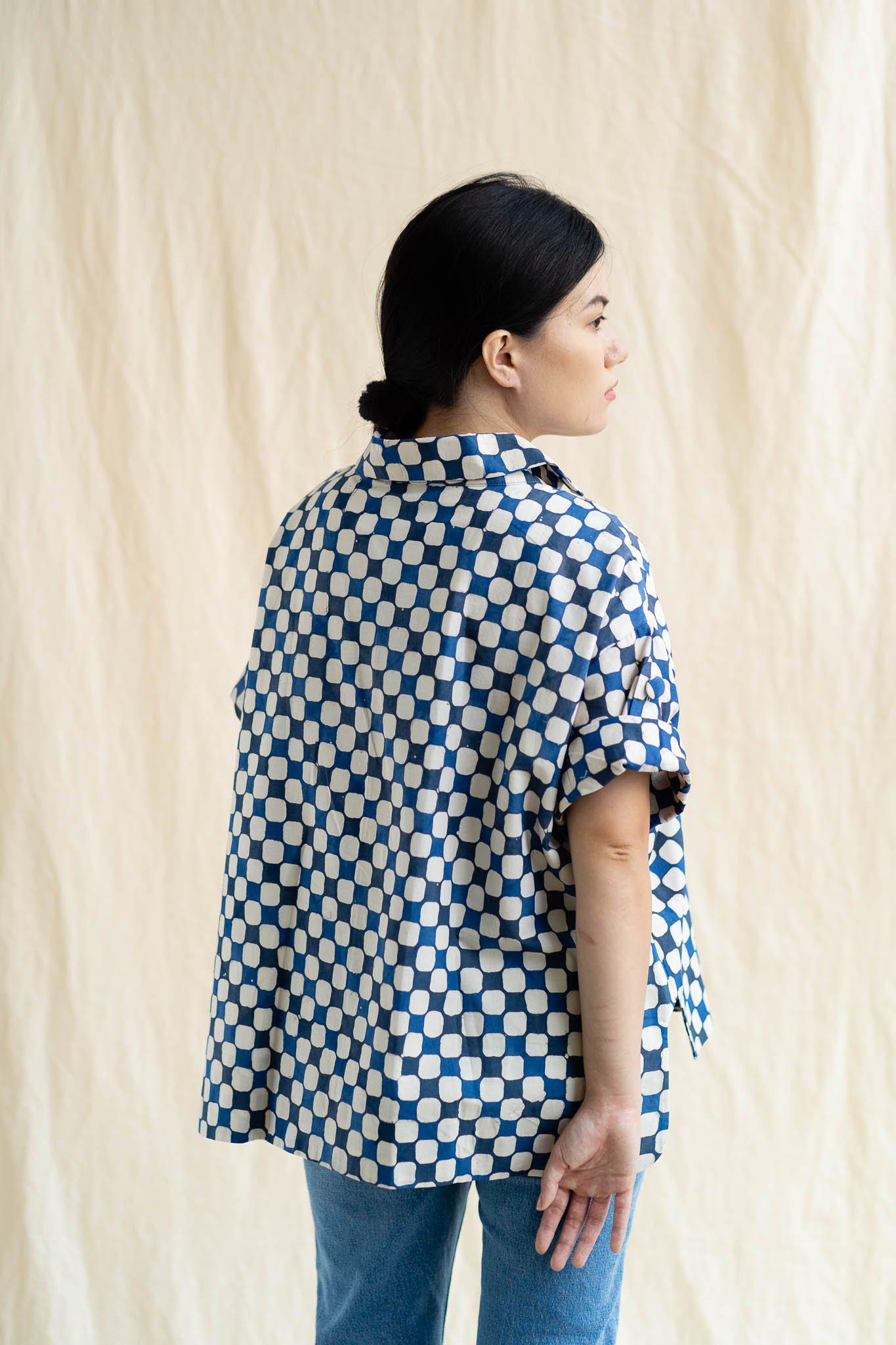 Batik Cocoon Shirt | Indigo Picnic
