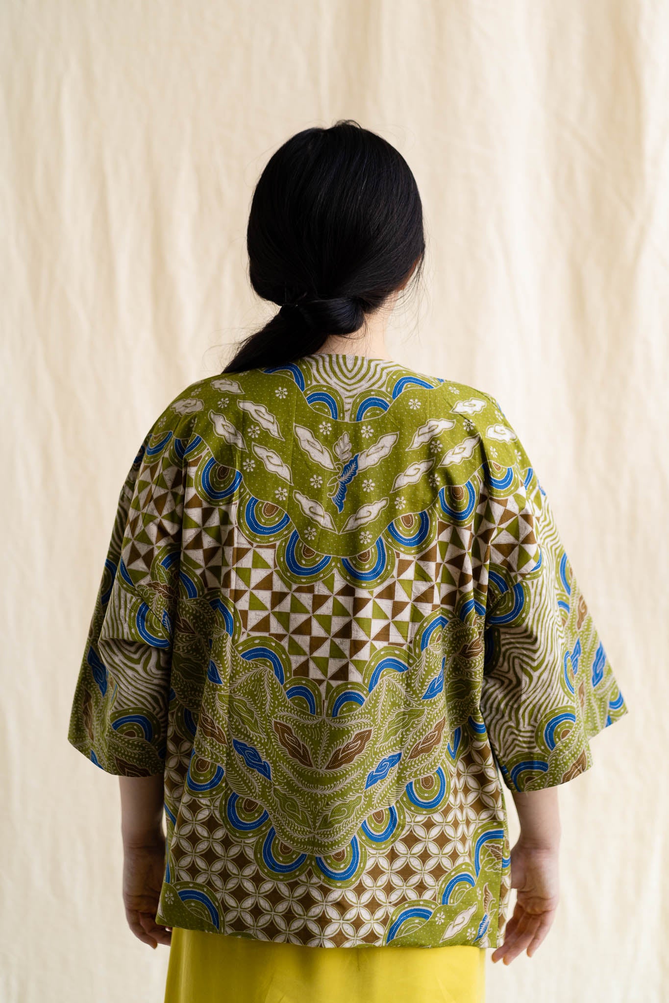 Batik Open Jacket | Maya from Singapore ethical designer Gypsied