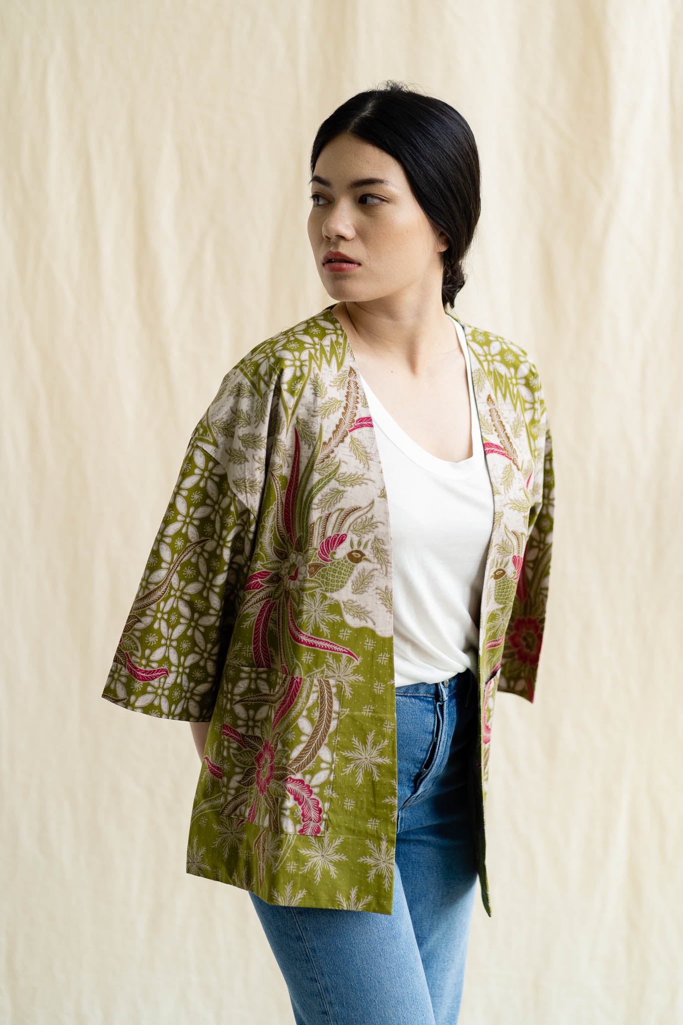 Batik Open Jacket | Vana from Singapore ethical designer Gypsied