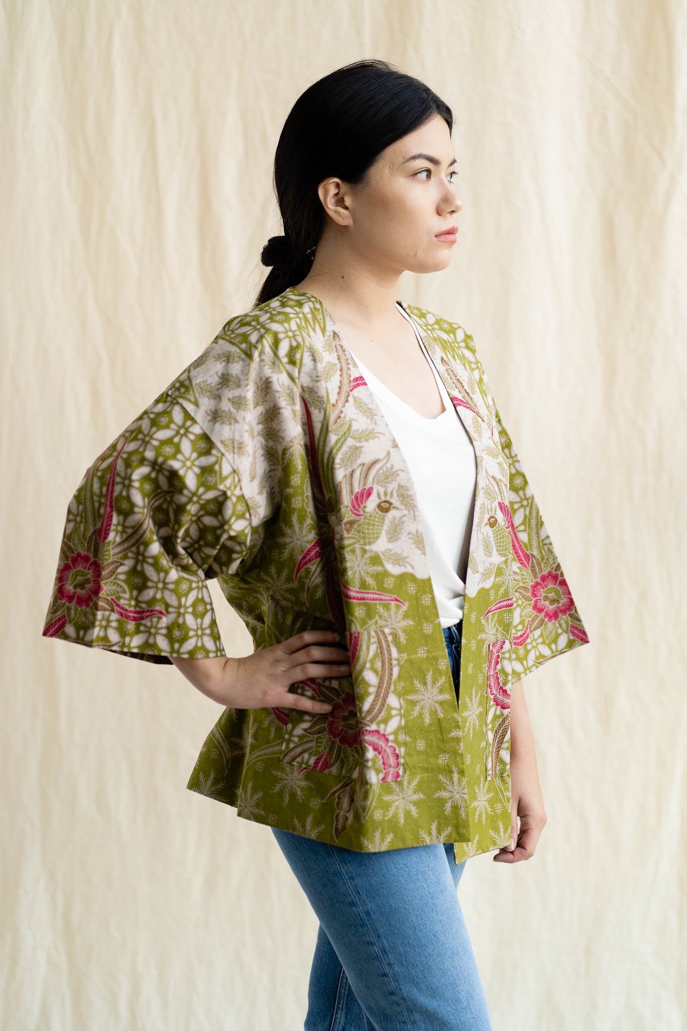 Batik Open Jacket | Vana from Singapore ethical designer Gypsied