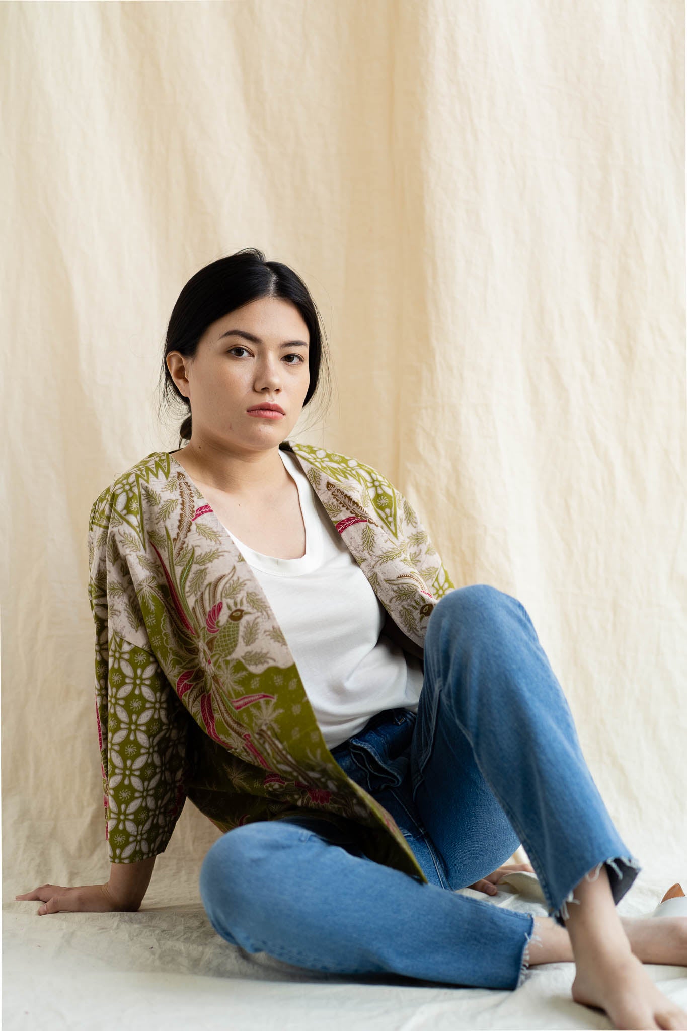 Batik Open Jacket | Vana from Singapore ethical designer Gypsied