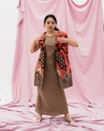 Batik Long Line Vest | Mayura III