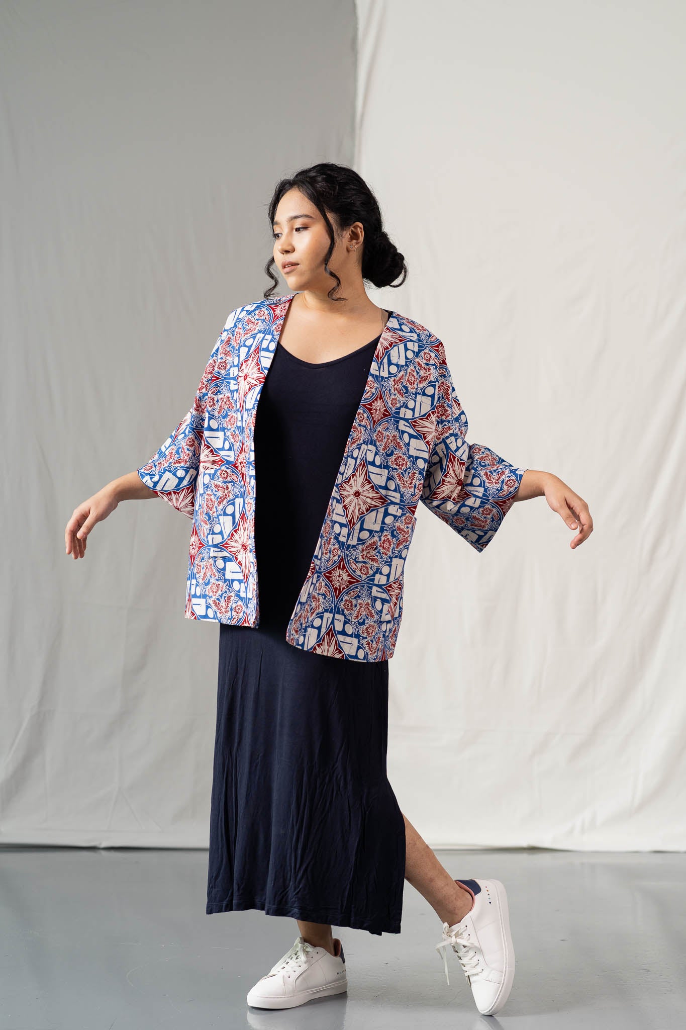 Batik Open Jacket | Sri Temasek