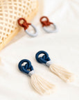 Bayu Knot Earrings | Navy / Lily