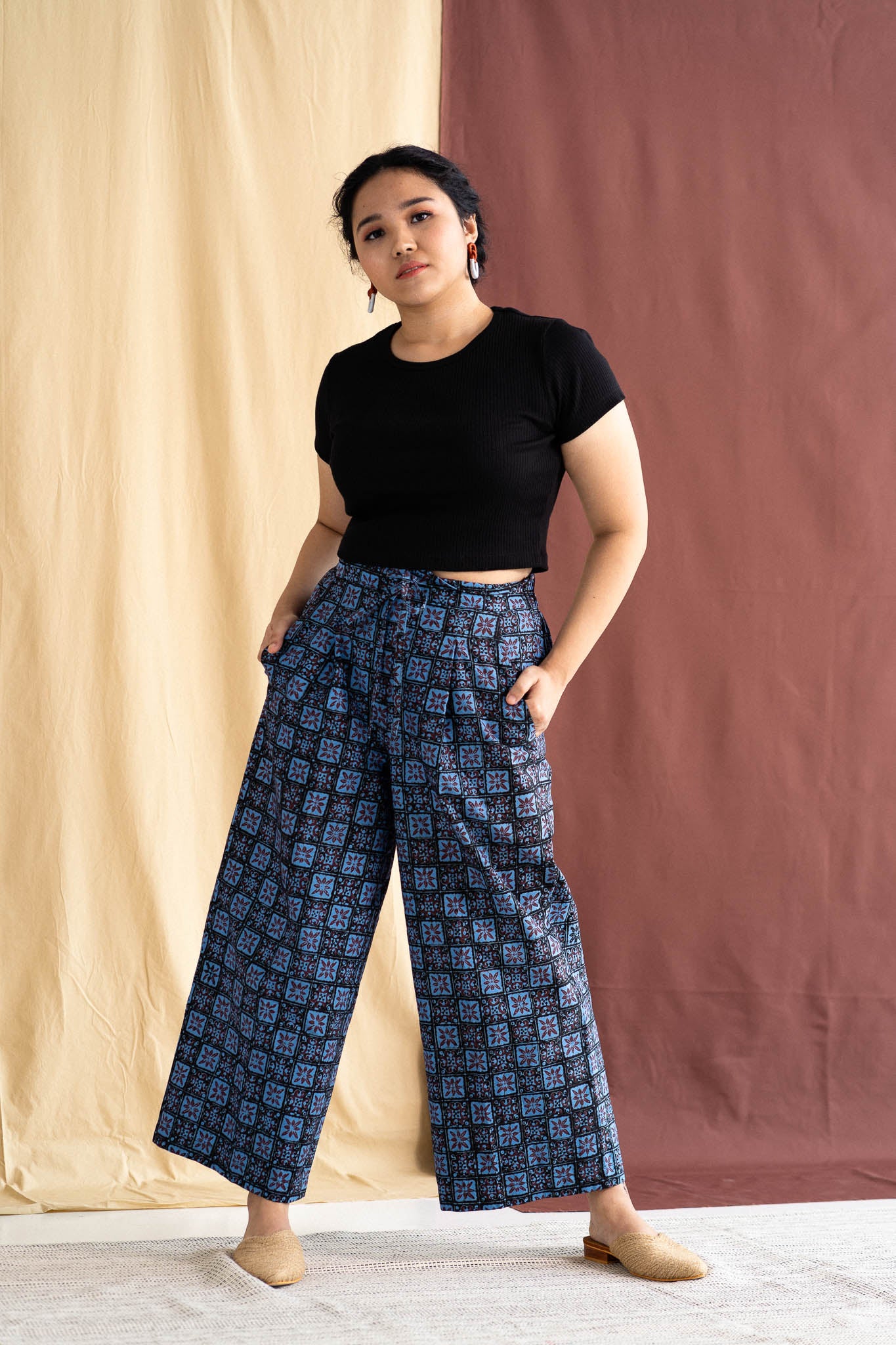 Batik Drawstring Culottes | Semula Ocean