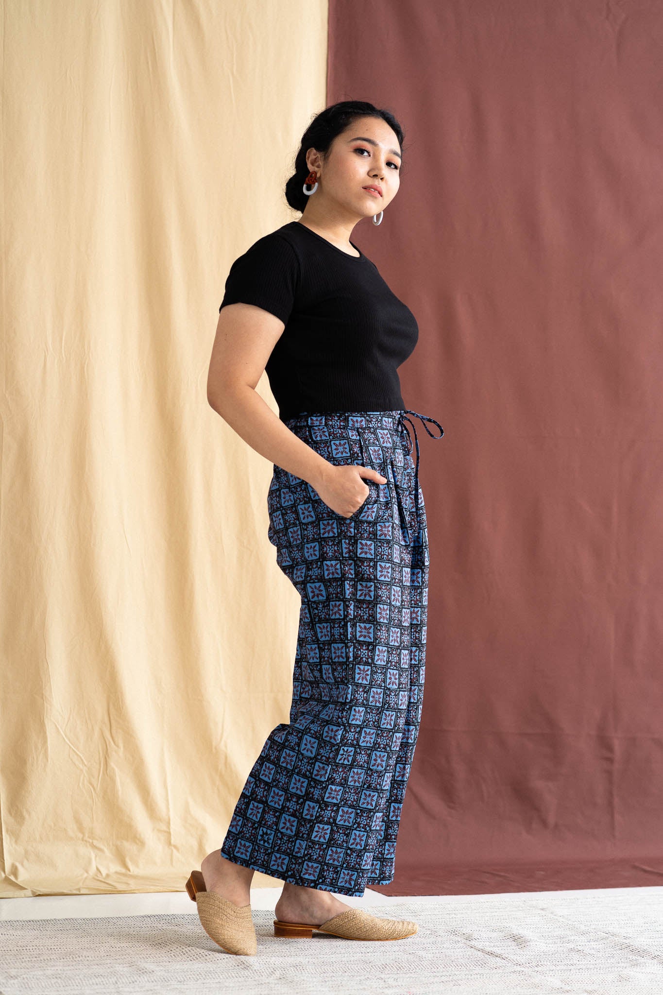 Batik Drawstring Culottes | Semula Ocean