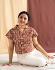 Batik Crop Top | Semula Terracotta