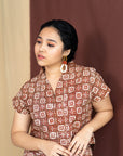 Batik Crop Top | Semula Terracotta