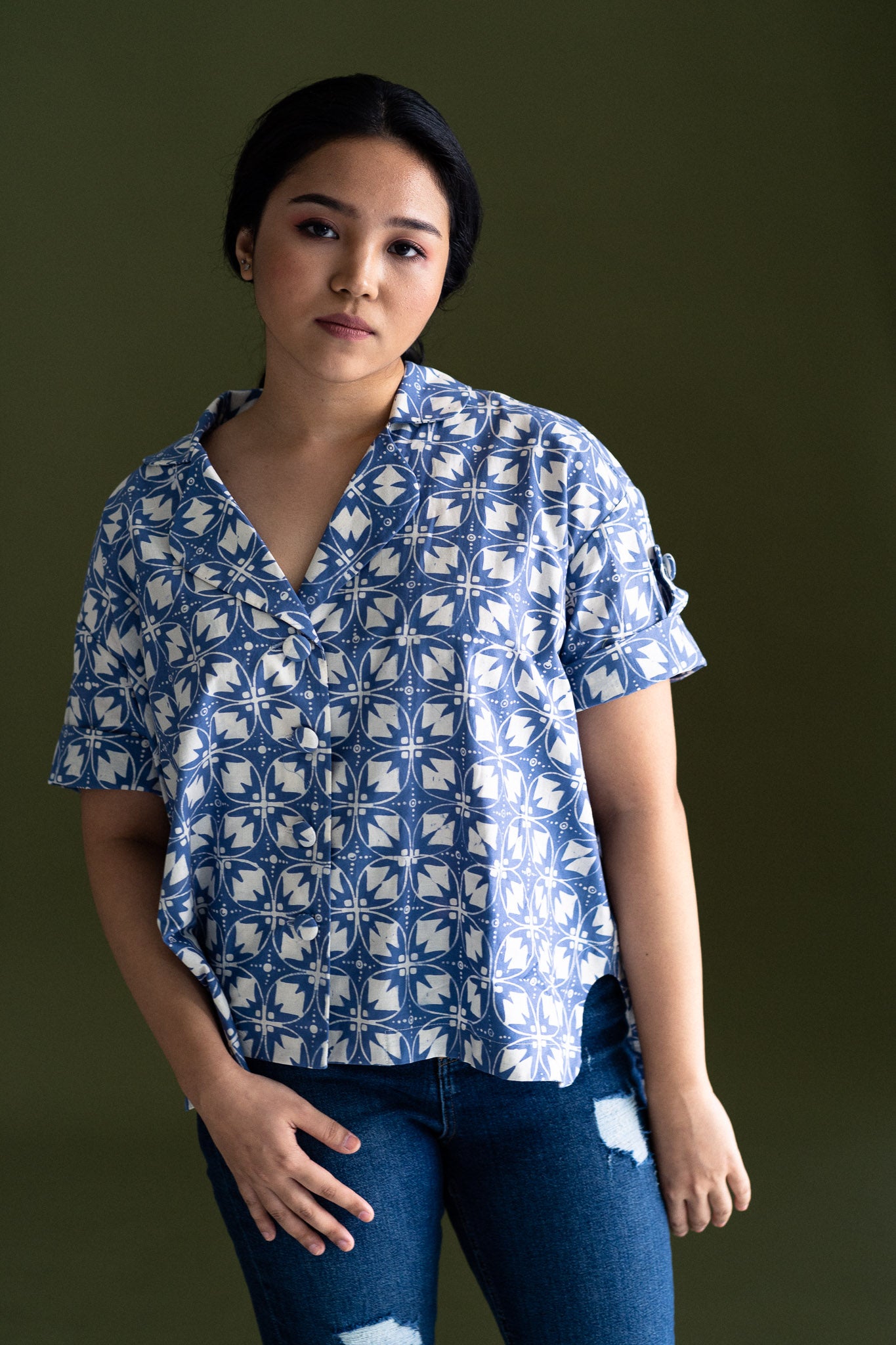 Batik Cocoon Shirt | Shanti