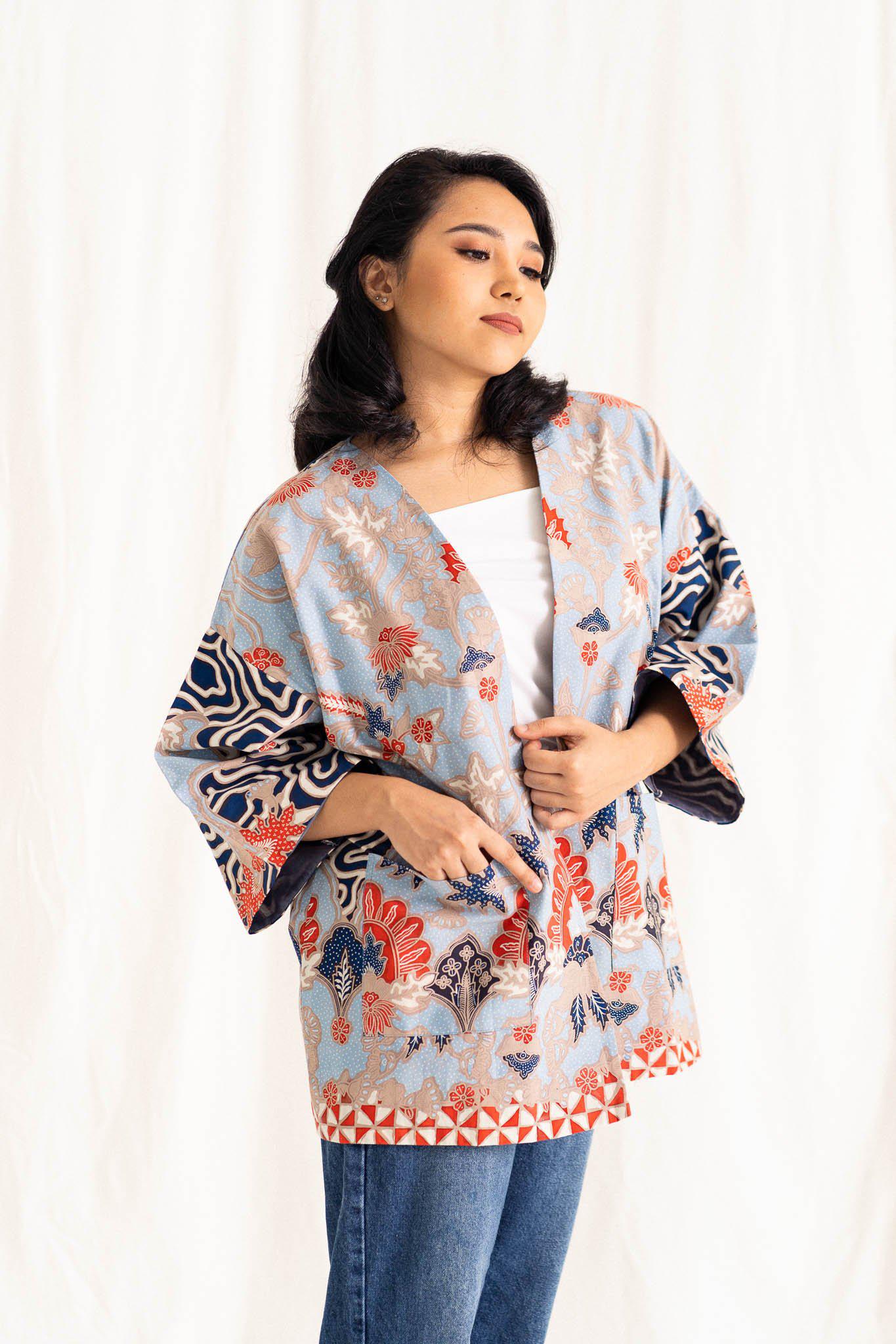 Batik Open Jacket | Semerah