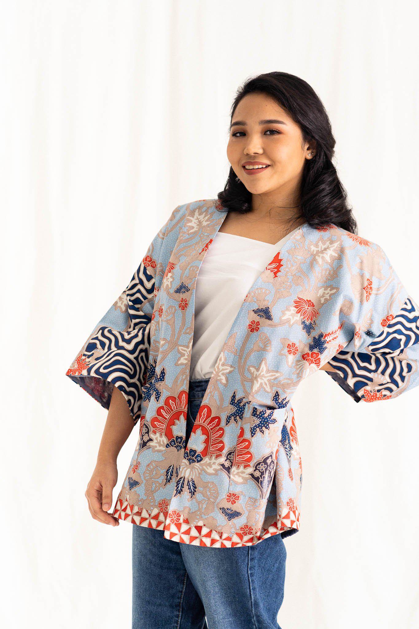 Batik Open Jacket | Semerah