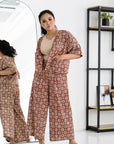 Batik Crop Jacket | Semula Terracotta