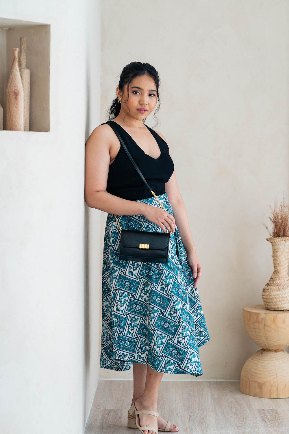 Batik Cascade Skirt | Encim Jade