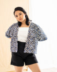 Batik Crop Jacket | Teduh Indigo