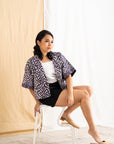Batik Crop Jacket | Teduh Lavender