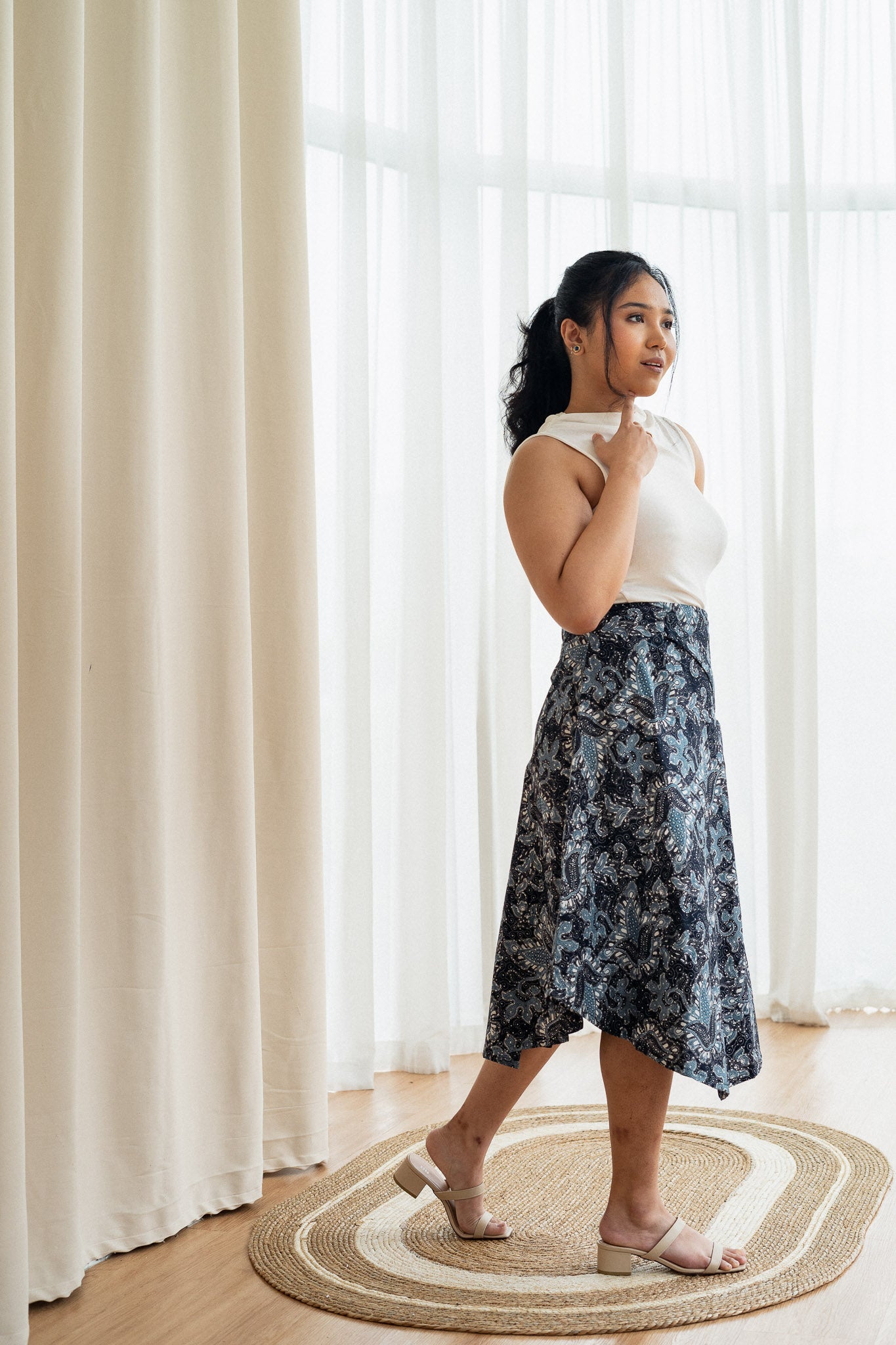 Batik Cascade Skirt | Lestari